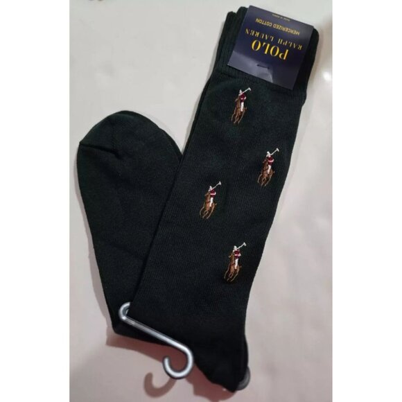 Polo Ralph Lauren Mens Mercerized Cotton Single Pair w/ Embroidered Pony NWT - Picture 2 of 9